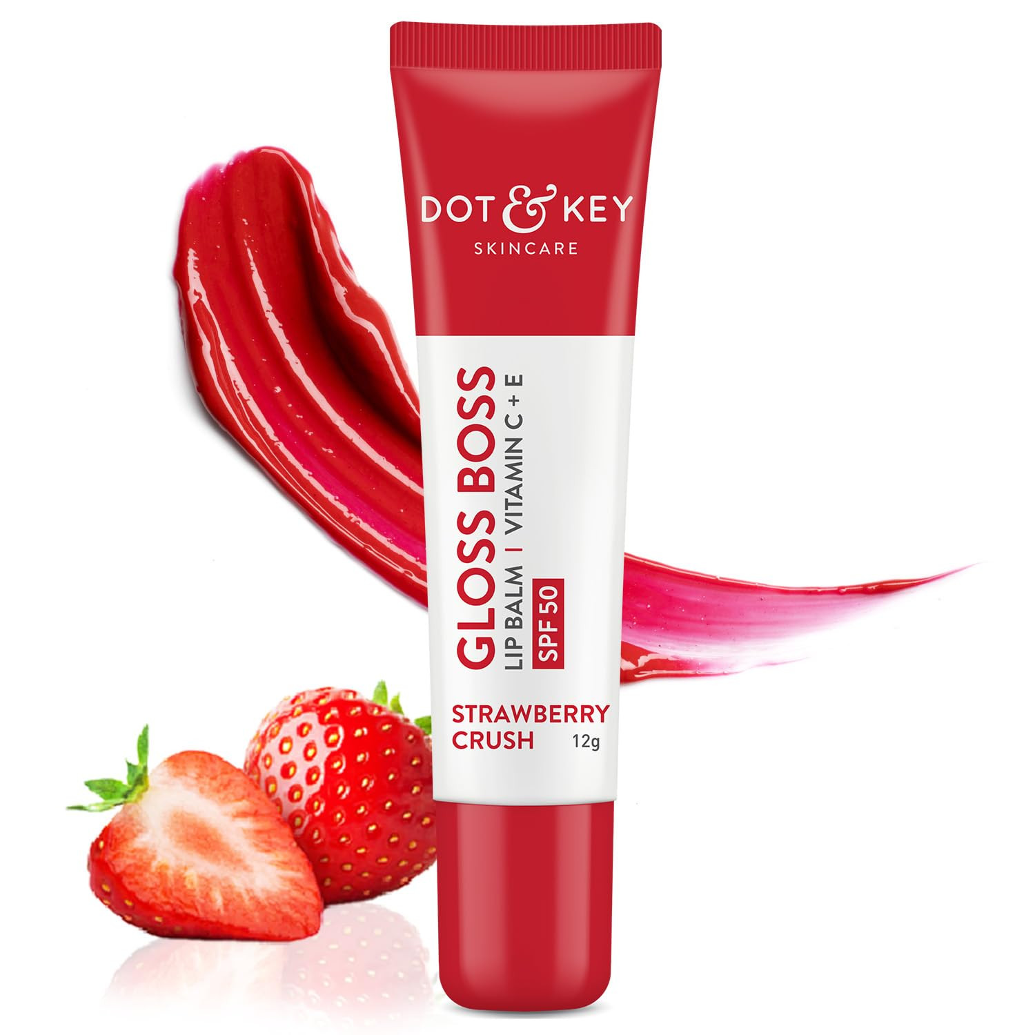Dot & Key Gloss Boss Vitamin C + E Lip Balm With SPF 50 Strawberry