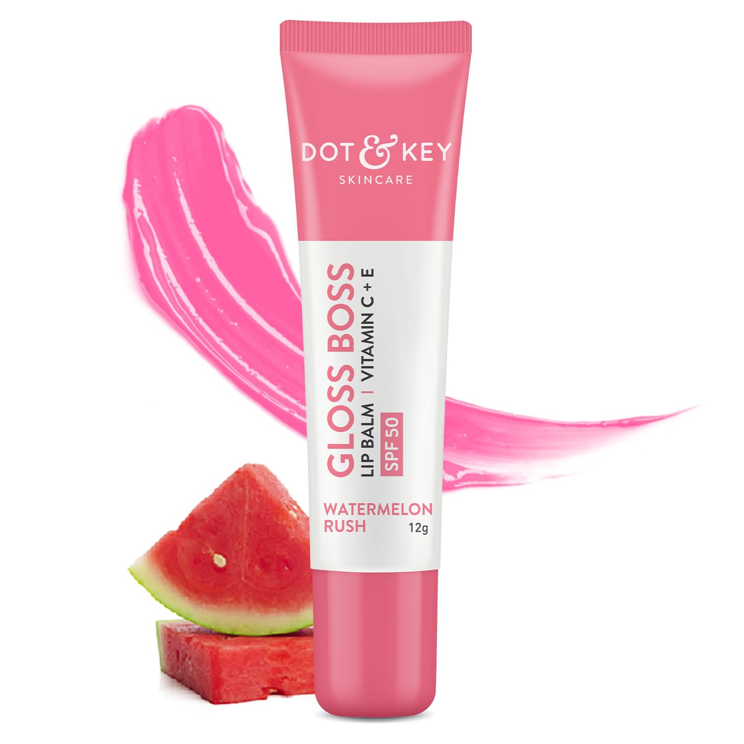 Dot & Key Gloss Boss Vitamin C + E Lip Balm With SPF 50 Watermelon Rush