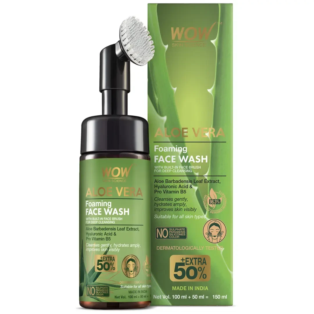 Wow Aloe Vera Foaming Face Wash