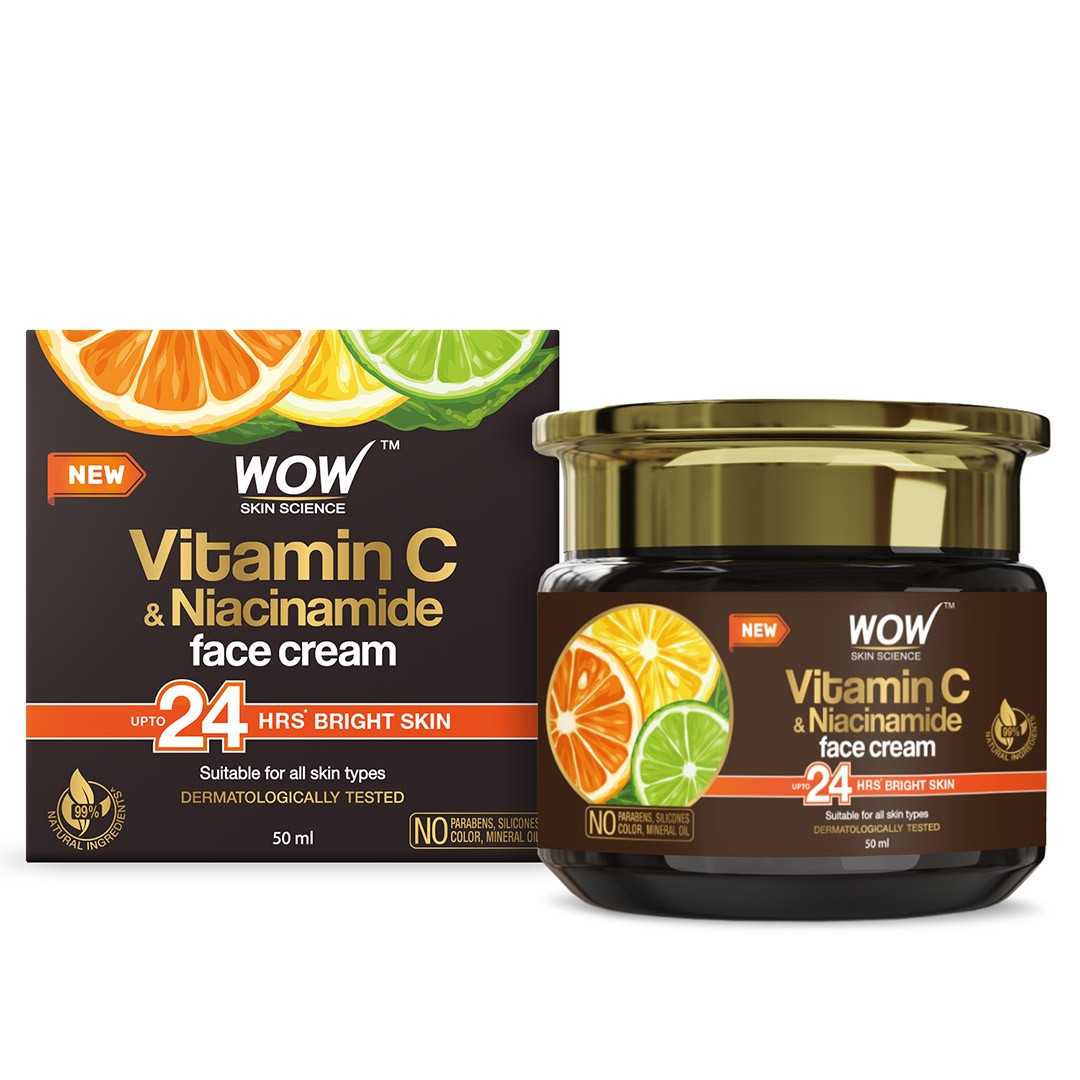 Wow Vitamin C Face Cream For Skin Brightening and Moisturizing