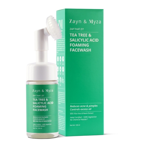 Zayn & Myza Tea Tree & Salicylic Acid Foaming Face Wash - For Women
